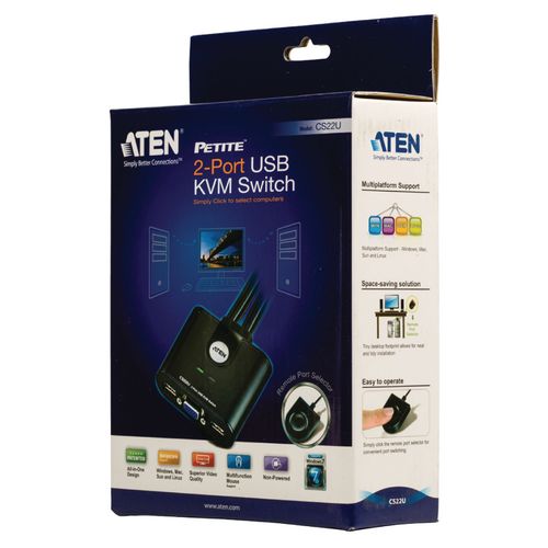 CS22U-AT * ATEN 2-port USB KVM switch sa kablovima (2899) slika 6