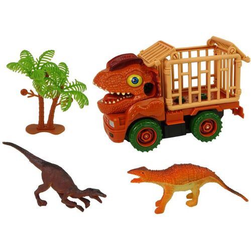Dinosaur kamion transporter narančasti s dodacima slika 4