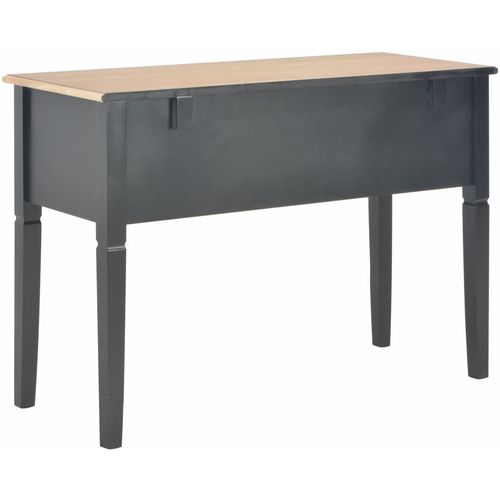 280071 Writing Desk Black 109,5x45x77,5 cm Wood slika 23