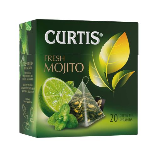 Curtis Fresh Mojito - Zeleni čaj sa mohito aromom, korom citrusa  i mentom, 20x1.7g 1515100 slika 4