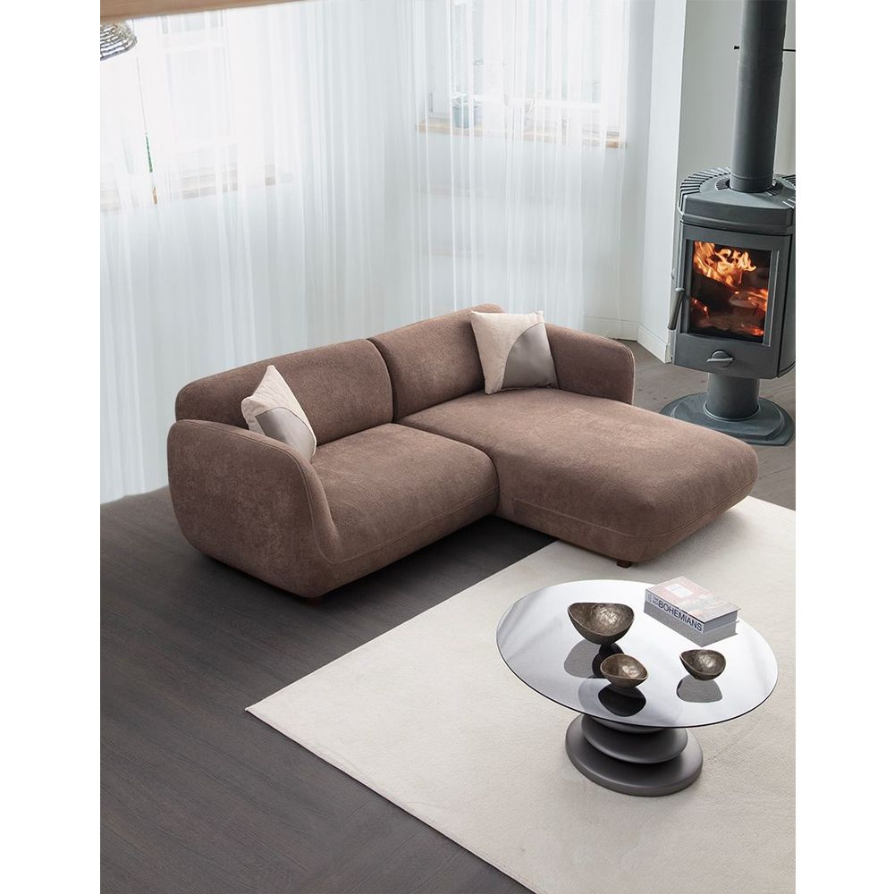 Ugaona sofa Pavia Corner 1 (L1,5+Chl Desno) - smeđa boja slika 3