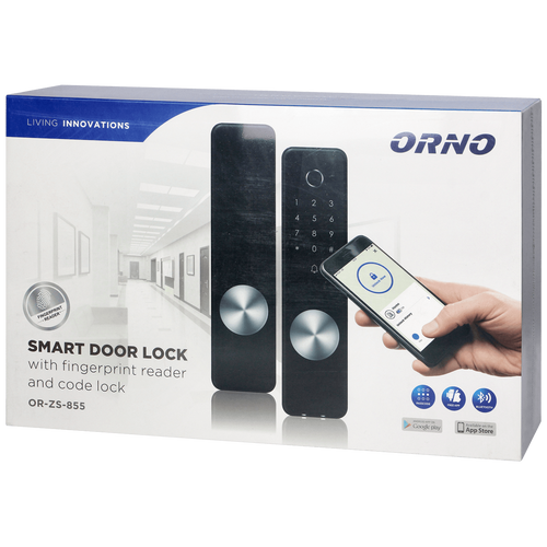 Orno Pametna brava, fingerprint, Bluetooth + PIN, IP44 - OR-ZS-855 slika 2