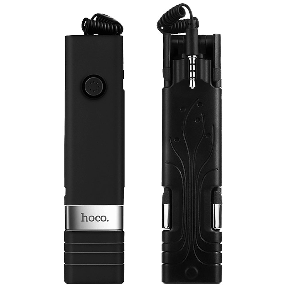 hoco. Selfie stick za smartphone, žični - K3 Beauty Selfie Stick, black slika 3