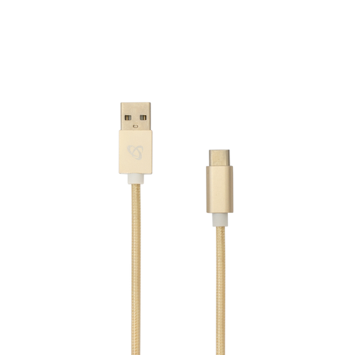 SBOX kabel  USB->TYPE C M/M 1,5M Fruity zlatni slika 3