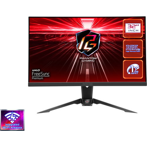 AsRock PG32QF2B VA Monitor 31.5" 2560x1440/165Hz/1ms/2xHDMI/DP/AMD FreeSync slika 1