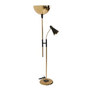 Forza Gold Lambader Büyük Retro 3 Başlıklı Gold Floor Lamp