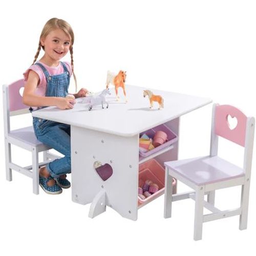 Kid Kraft Set sto i stolice - roze ljubičasti slika 7