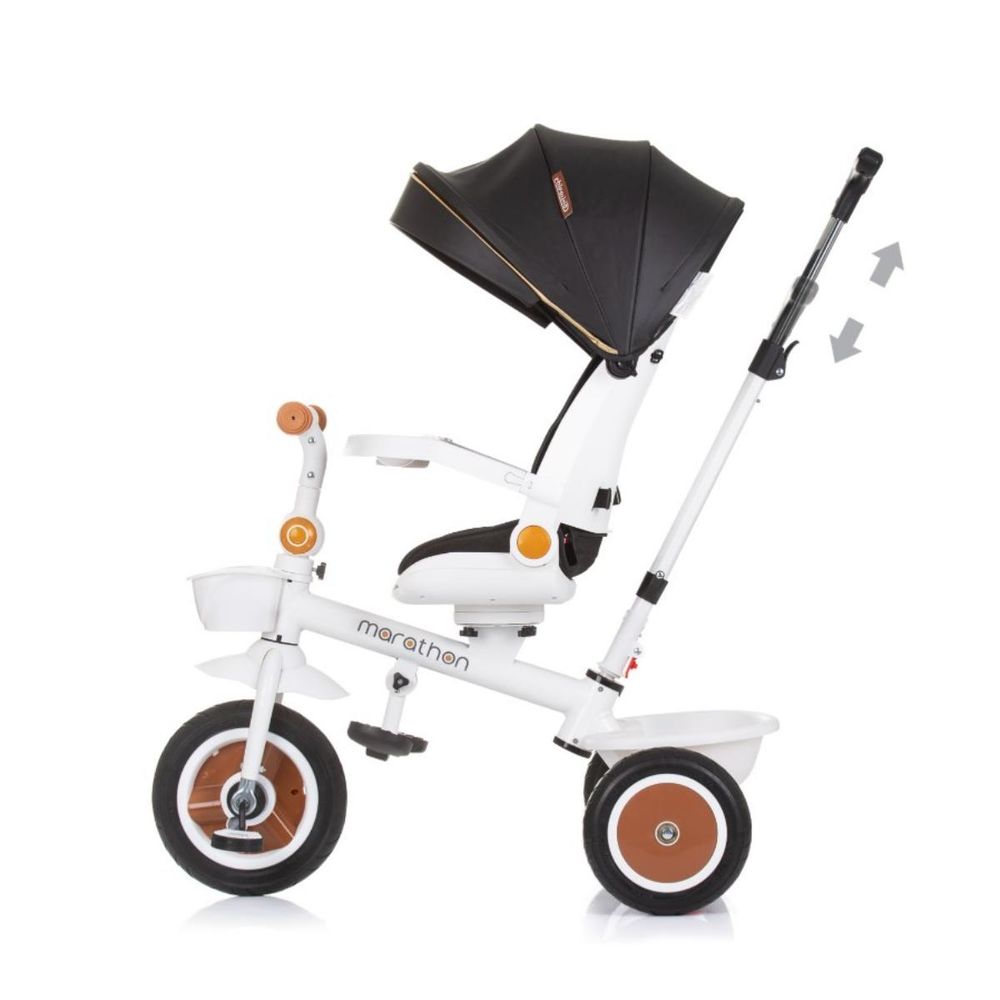 Chipolino Tricikl Marathon Black/White Trkmrt02402Bw slika 4