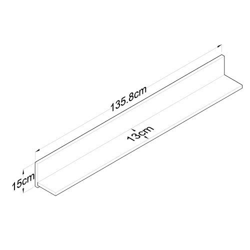 E5 - 226 Walnut Wall Shelf slika 7