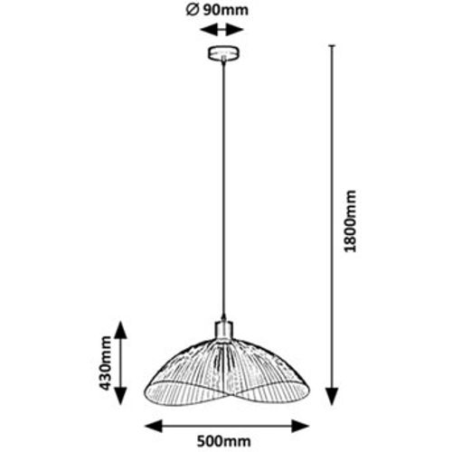 Rabalux Iduna,visilica E27 1x60W,m. slika 2