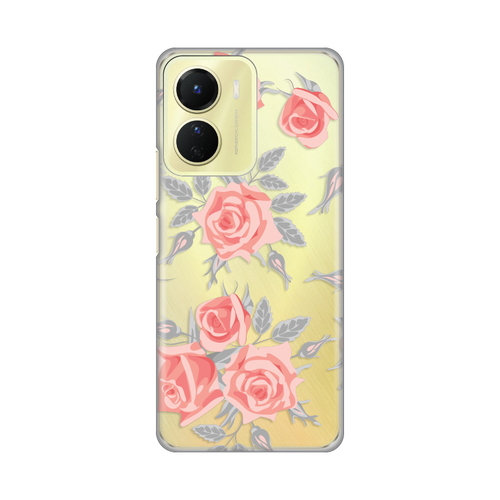 Torbica Silikonska Print Skin za Vivo Y16 Elegant Roses slika 1