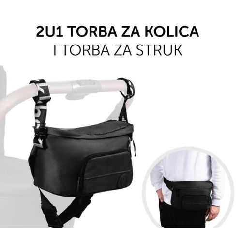 Hauck Torba Za Kolica 2U1, Black slika 3