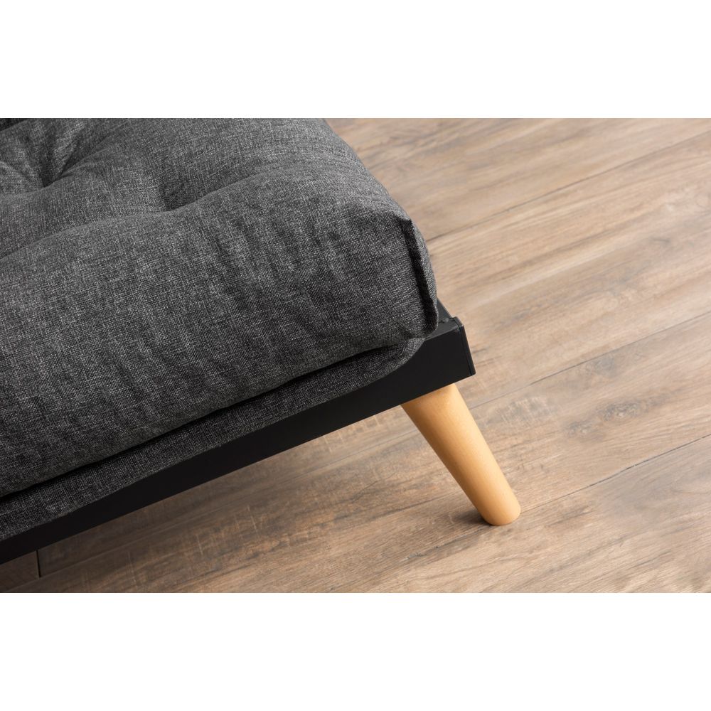 Saki - Tamno Siva Troosjedna Sofa na Razvlačenje slika 6