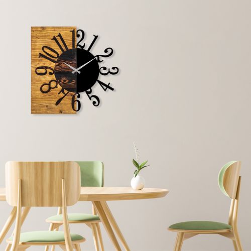 Wallity Ukrasni drveni zidni sat, Wooden Clock 7 slika 2