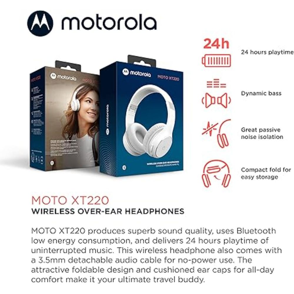 Motorola Bežične slušalice XT 220 253Motoxt220White, White slika 4