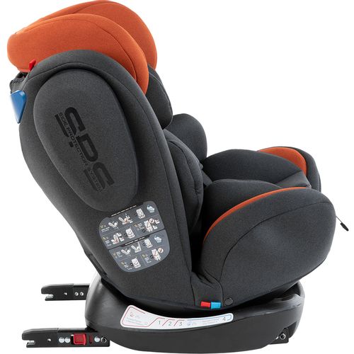 Kikka Boo autosjedalica 4 Fix DOUBLE ISOFIX Orange slika 4