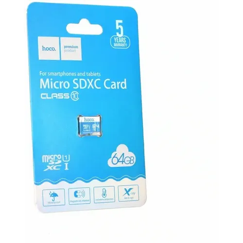 HOCO microSD TF memorija velike brzine 64GB Class 10 memorijska kartica slika 2