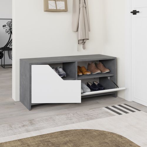 Nexus Shoe Cabinet - Grey, White Grey
White Shoe Cabinet slika 1