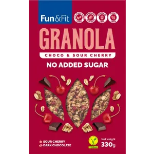 Fun&Fit granola čoko višnja 330g