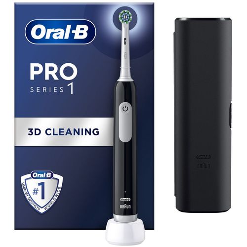 Oral-B električna četkica PRO 1 black + putna torbica slika 1