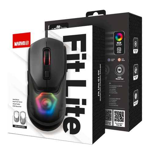 Marvo Gaming Miš Z FIT LITE G1, Sivi slika 8