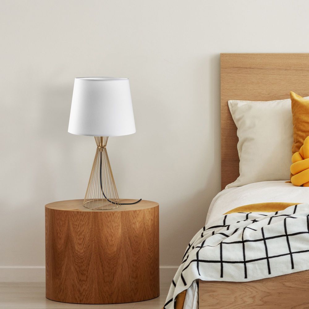 Telıs - 5384 Zlatna i Bijela Stolna Lampa slika 2