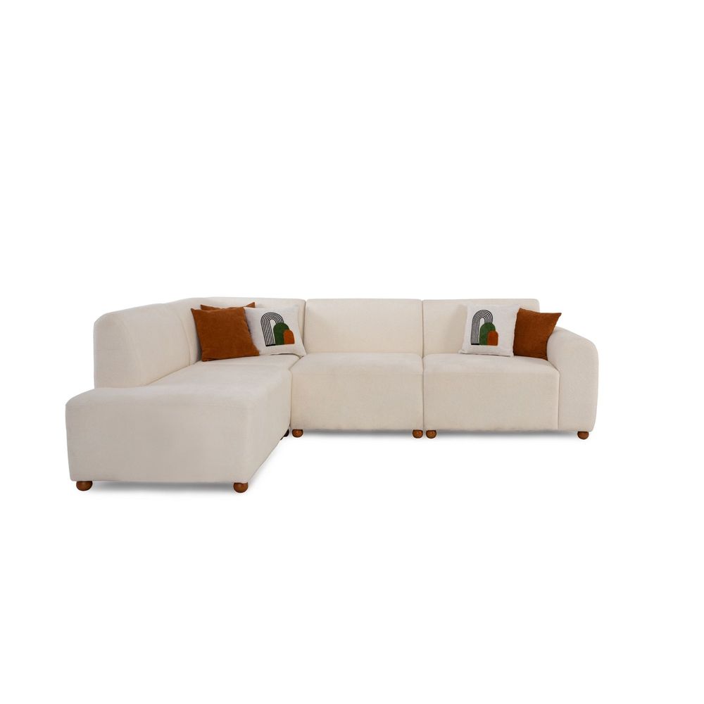 Ugaona Sofa S-Loft Left - bijela slika 12