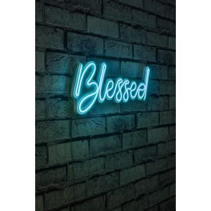 Wallity Ukrasna plastična LED rasvjeta, Blessed - Blue