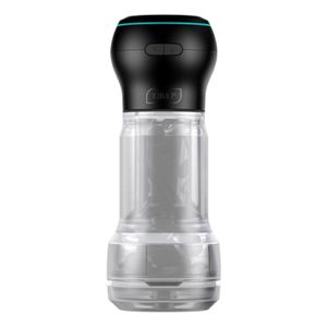 Masturbator Kiiroo – Feel Crystal + PowerBlow, črn