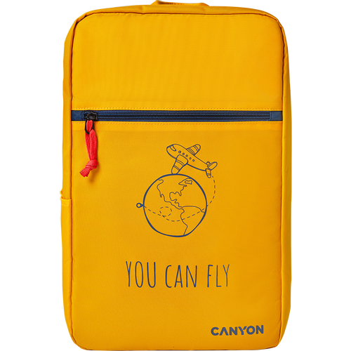 CANYON cabin size backpack for 15.6" laptop,polyester,yellow slika 1
