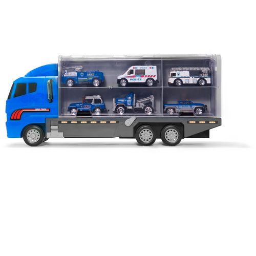 Kamion transporter policijskih vozila 6 komada slika 4