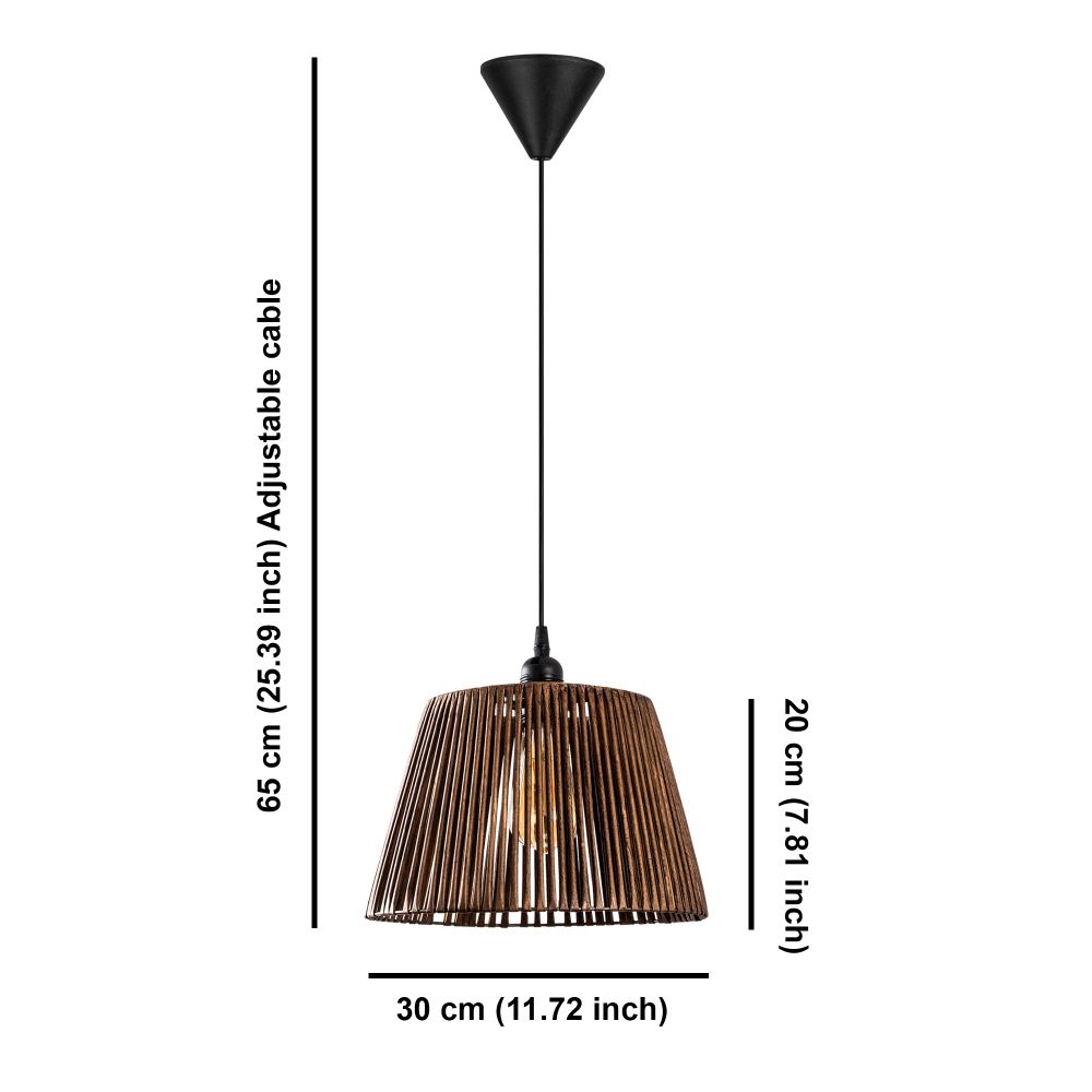 Luster 'Cone - Antiquation' sa Dizajnom Starinskog Bambusa slika 5