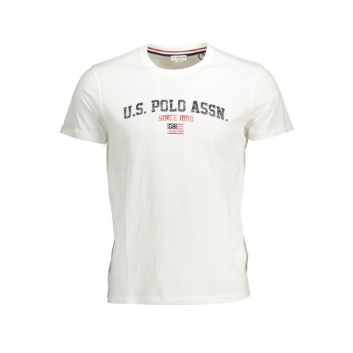 US POLO SHORT SLEEVE T-SHIRT MAN WHITE slika 1