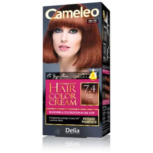 Farba za kosu Cameleo omega 5 sa dugotrajnim efektom 7.4 - DELIA slika 1