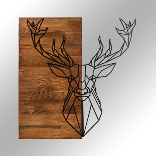 Deer1 BlackWalnut Decorative Wooden Wall Accessory slika 5