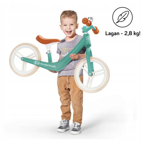 Kinderkraft balans bicikl Fly plus, zelena slika 4