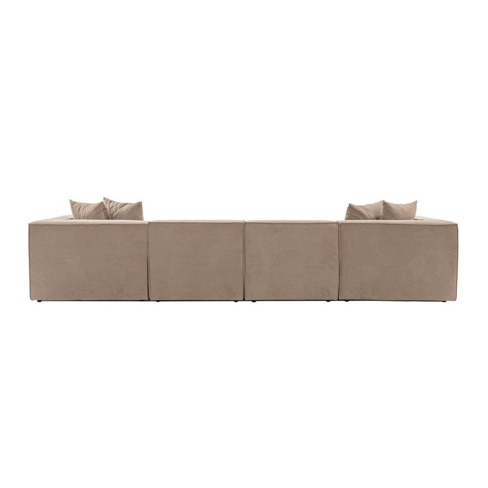 Sora (L1-O1-O1-1R-POUFFE) - Ugao Sofa Cappucino Boje slika 9