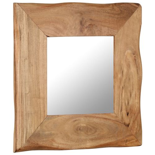 Kozmetičko ogledalo od masivnog bagremovog drva 50 x 50 cm slika 1