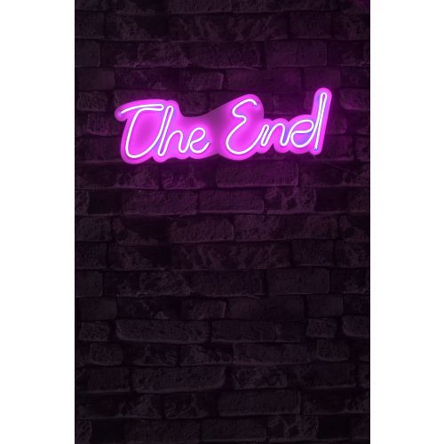 Wallity Ukrasna plastična LED rasvjeta, The End - Pink slika 9