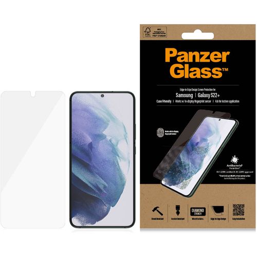 Panzerglass zaštitno staklo za Samsung S22+ case friendly antibacterial slika 1