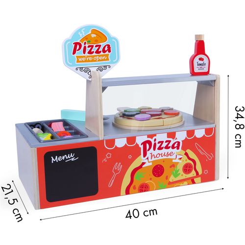 EcoToys drveni set za male pizza majstore slika 5