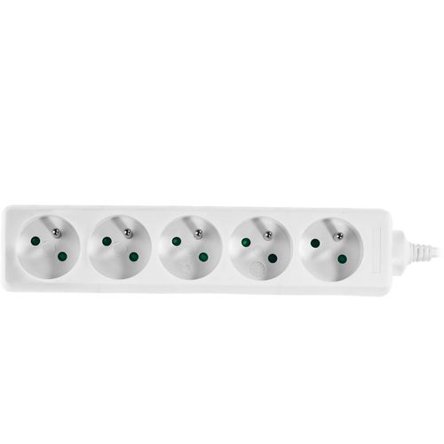 AWTools produžni kabel bijeli s 5 utičnica i uzemljenjem, 1,5m slika 2