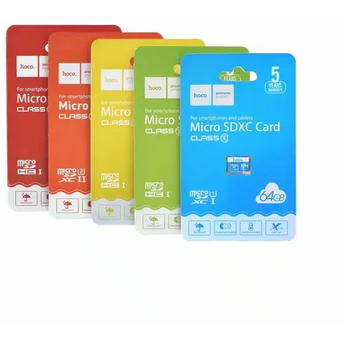 HOCO microSD TF memorija velike brzine 64GB Class 10 memorijska kartica slika 3