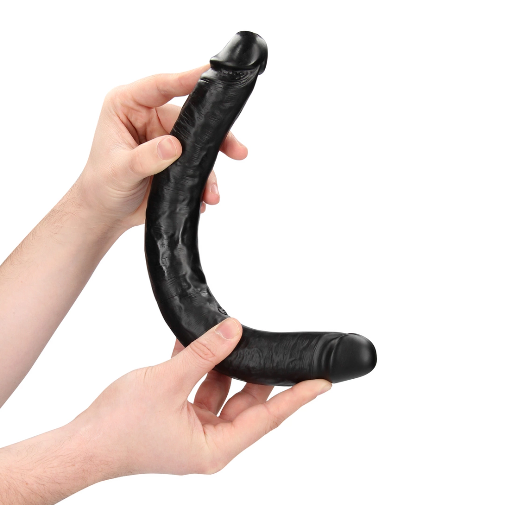 RealRock by Shots Slim Double Ended Dong 14 / 35,6 cm - crna slika 7