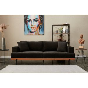 Atelier Del Sofa Trosjed, Antracit Crno, Liva - Anthracite, Copper