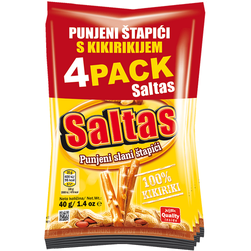 Koestlin Saltas kikiriki štapići 4pack 160g slika 1