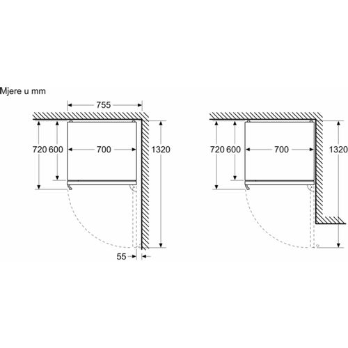 Bosch kombinirani hladnjak KGN49AICT slika 13