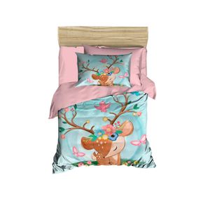 Set prekrivača za bebe PH189 u tirkiznoj, rozoj i smeđoj boji