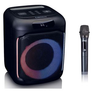 Prijenosni audio sustav LENCO PA-100, 100W RMS, Bluetooth 5.0, IPX4, TWS, USB, daljinski upravljač, 1x bežični mikrofon