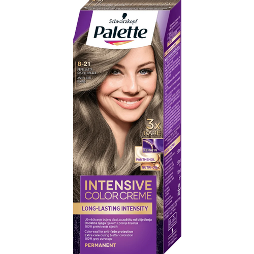 Palette Intensive Color Creme Farba za kosu 8-21 Pepeljasta svijetloplava slika 1